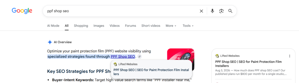 ppf shop seo agency